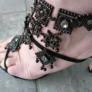 GIUSEPPE ZANOTTI SEXIEST LACE UP 4' STILETTOES, 7